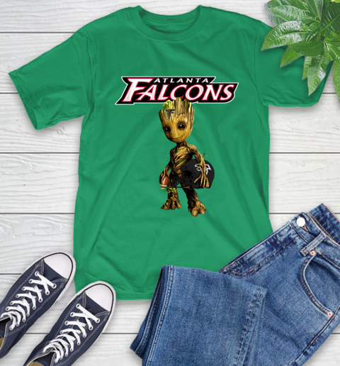 Atlanta Falcons NFL Football Groot Marvel Guardians Of The Galaxy T-Shirt 7