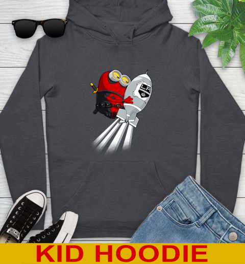 NHL Hockey Los Angeles Kings Deadpool Minion Marvel Shirt Youth Hoodie 9
