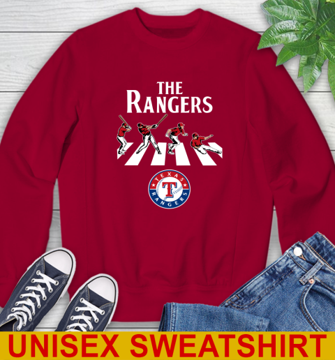 MLB Baseball Texas Rangers The Beatles Rock Band Shirt Sweatshirt 9