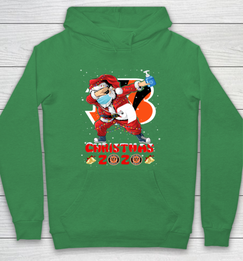 Cincinnati Bengals Funny Santa Claus Dabbing Christmas 2020 NFL Hoodie 5