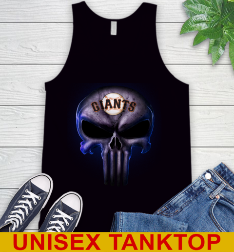 San Francisco Giants MLB Baseball Punisher Skull Sports Tank Top