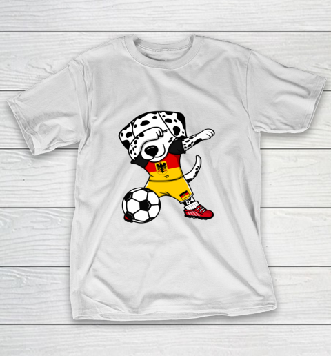 Dabbing Dalmatian Germany Soccer Fans Jersey German Football T-Shirt