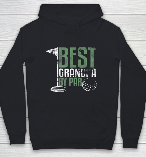Grandpa Funny Gift Apparel  Best Grandpa By Par Father's Day Golf Grandad Youth Hoodie