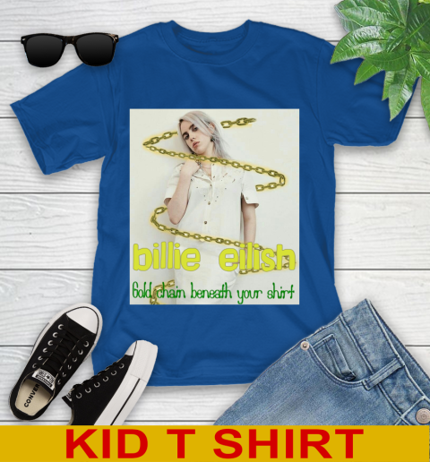 Billie Eilish Gold Chain Beneath Your Shirt 258