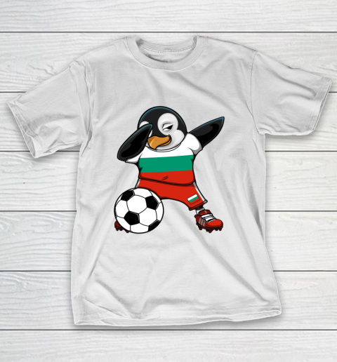 Dabbing Penguin Bulgaria Soccer Fans Jersey Football Lovers Long Sleeve T-Shirt