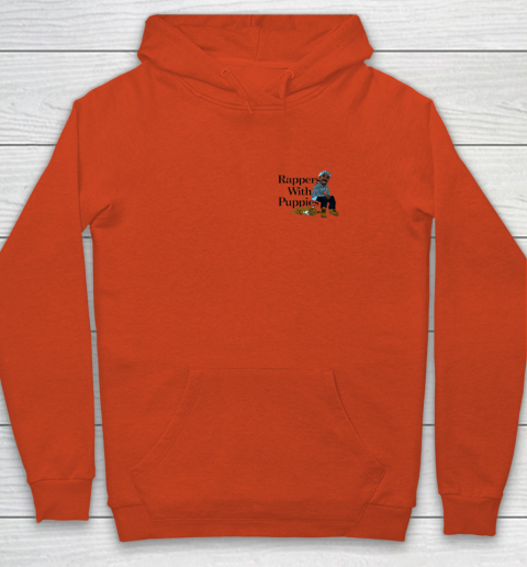 Rappers With Puppies Front and Back Youth Hoodie 3