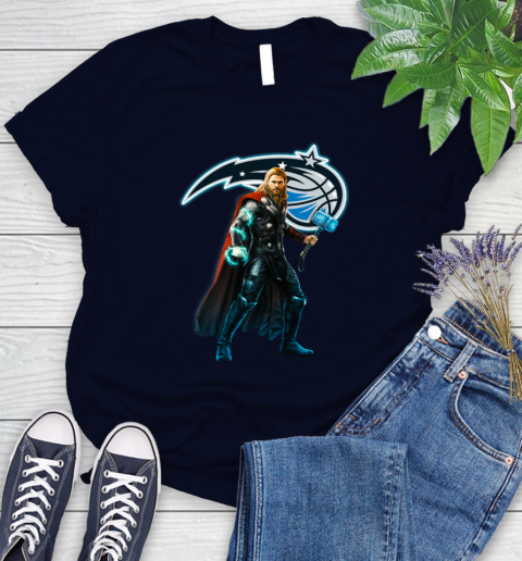 NBA Thor Avengers Endgame Basketball Orlando Magic Women's T-Shirt 3