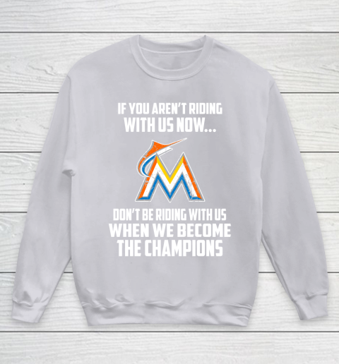 MLB Miami Marlins Baseball We Become The Champions Youth Sweatshirt 3