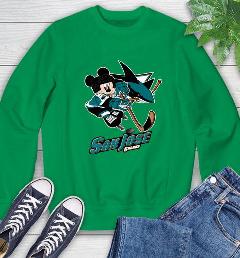 NHL San Jose Sharks Mickey Mouse Disney Hockey T Shirt Sweatshirt 6