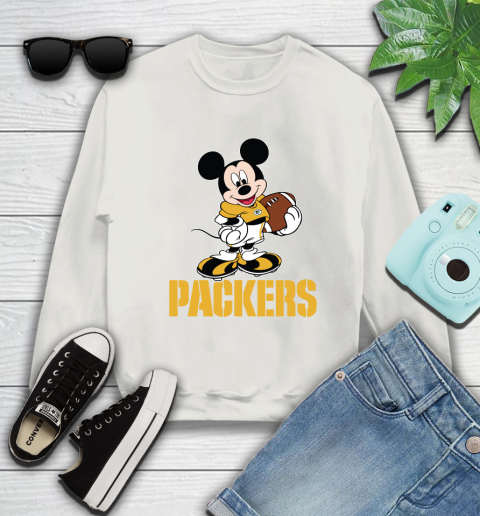 NFL Football Green Bay Packers Cheerful Mickey Mouse Shirt Sweatshirt 12