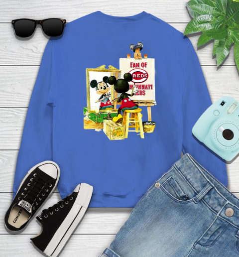 MLB Baseball Cincinnati Reds Mickey Drawing Shirt 110