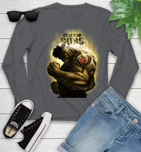Chicago Cubs MLB Baseball Hulk Marvel Avengers Sports Youth Long Sleeve 9