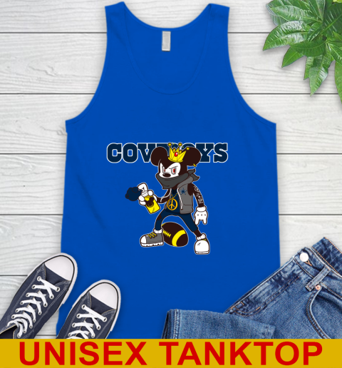Dallas Cowboys NFL Football Mickey Peace Sign Sports Tank Top 5