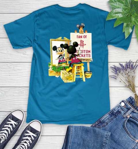 NBA Basketball Houston Rockets Mickey Drawing Shirt 76