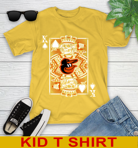 Baltimore Orioles MLB Baseball The King Of Spades Death Cards Shirt Youth T-Shirt 9