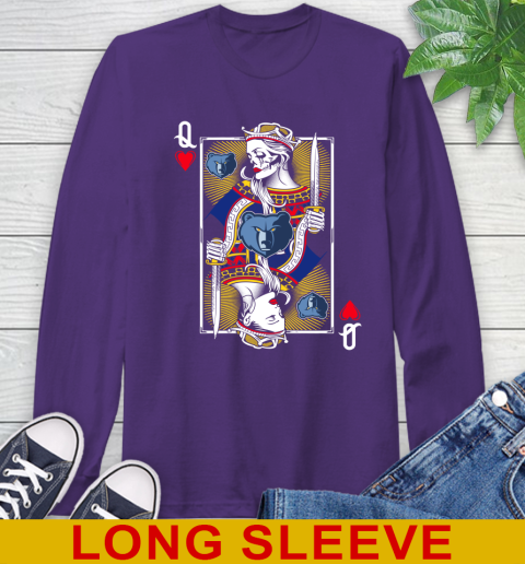 NBA Basketball Memphis Grizzlies The Queen Of Hearts Card Shirt Long Sleeve T-Shirt 5