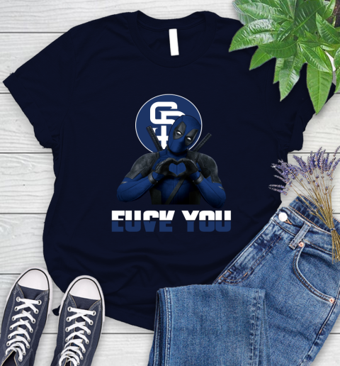 MLB San Diego Padres Deadpool Love You Fuck You Baseball Sports Women's T-Shirt 2