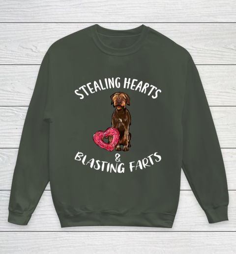 Stealing Hearts Blasting Farts Wirehaired Pointing Griffon Youth Sweatshirt 8