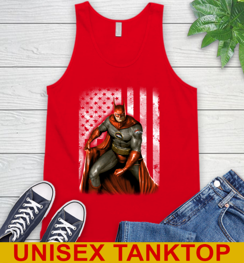 Denver Broncos NFL Football Batman DC American Flag Shirt Tank Top - Image 6