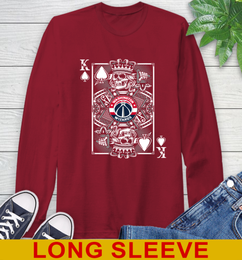 Washington Wizards NBA Basketball The King Of Spades Death Cards Shirt Long Sleeve T-Shirt 9