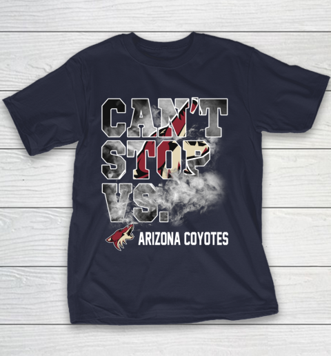 NHL Arizona Coyotes Hockey Can't Stop Vs Youth T-Shirt 2
