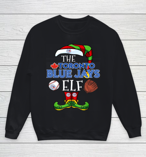 Toronto Blue Jays Christmas ELF Funny MLB Youth Sweatshirt