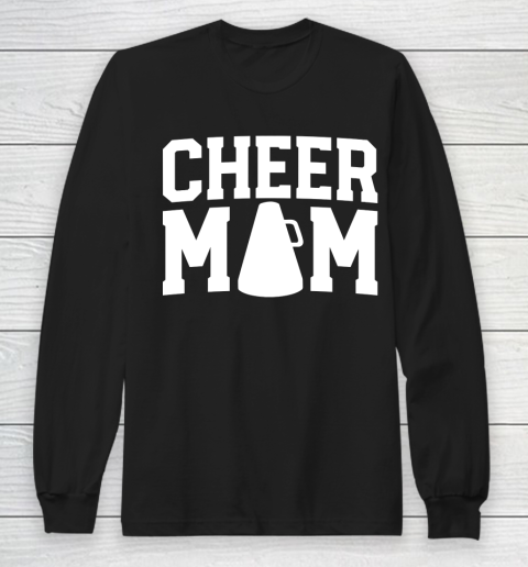 Mother's Day Funny Gift Ideas Apparel  Cheer Mom T Shirts For Women Cheerleader Mom Gifts Mother T Long Sleeve T-Shirt