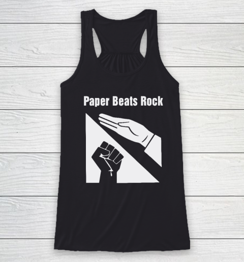 Paper Beats Rock Racerback Tank