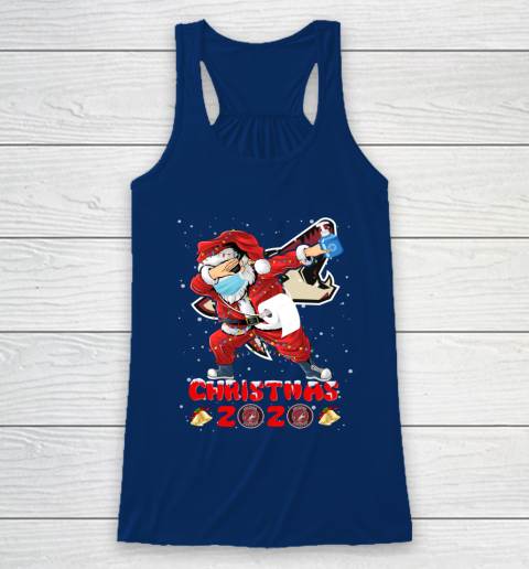 Arizona Coyotes Funny Santa Claus Dabbing Christmas 2020 NHL Racerback Tank 6