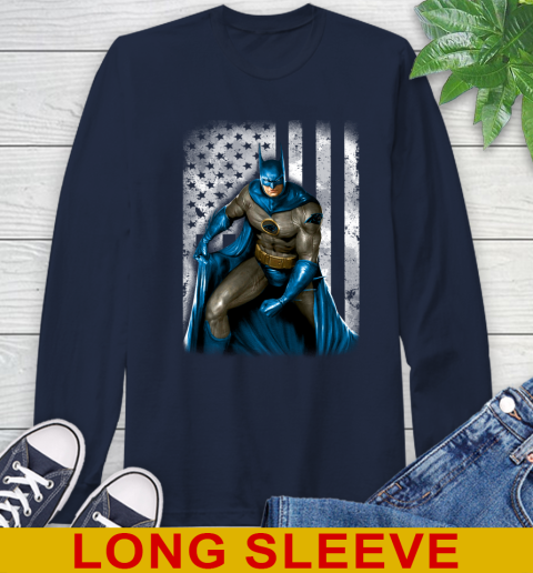 Carolina Panthers NFL Football Batman DC American Flag Shirt Long Sleeve T-Shirt 3