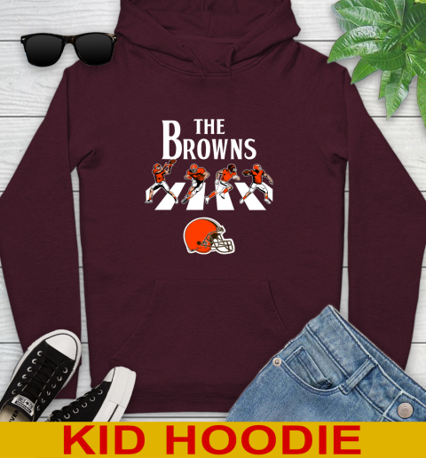 NFL Football Cleveland Browns The Beatles Rock Band Shirt Youth Hoodie 7