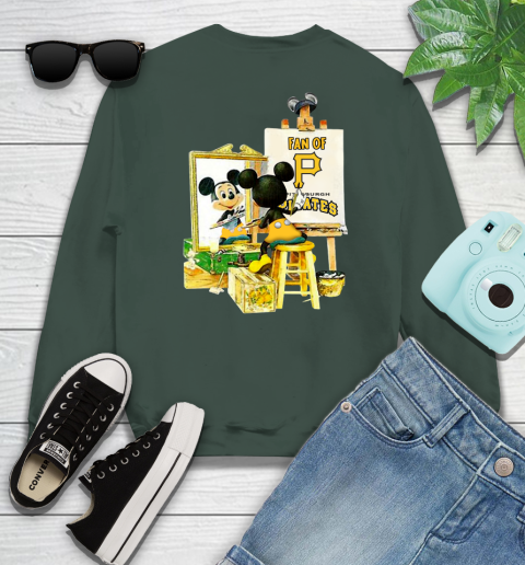 MLB Baseball Pittsburgh Pirates Mickey Drawing Shirt 36
