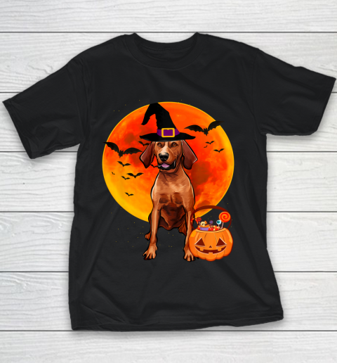 Dog Halloween Redbone Coonhound Jack O Lantern Pumpkin Youth T-Shirt