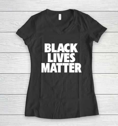 NBA Black Lives Matter Women's V-Neck T-Shirt 6