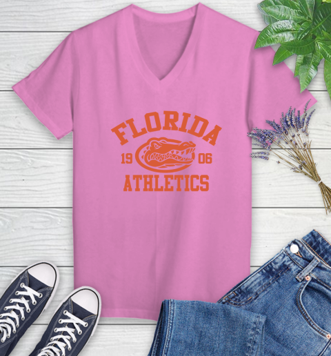Blue Shirt in Football Women's V-Neck T-Shirt 14