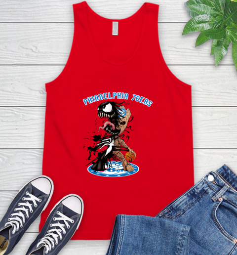 NBA Philadelphia 76ers Basketball Venom Groot Guardians Of The Galaxy Tank Top 6