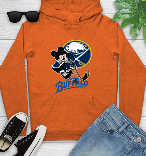 NHL Buffalo Sabres Mickey Mouse Disney Hockey T Shirt Youth Hoodie 5