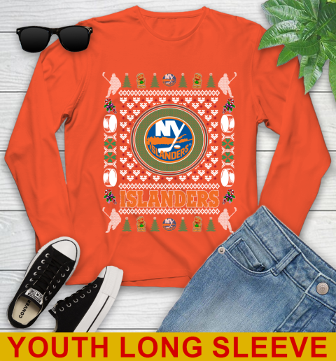 New York Islanders Merry Christmas NHL Hockey Loyal Fan Youth Long Sleeve 3
