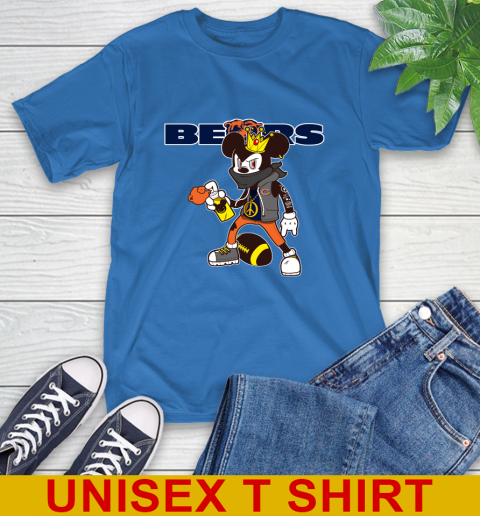 Chicago Bears NFL Football Mickey Peace Sign Sports T-Shirt 9