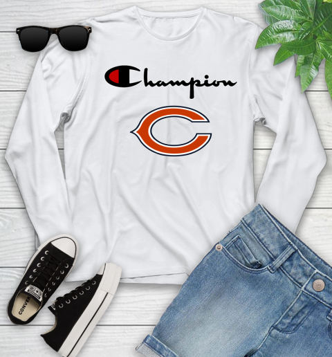 NFL Football Chicago Bears Champion Shirt Youth Long Sleeve