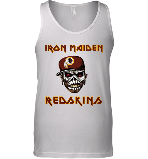NFL Washington Redskins Iron Maiden Rock Band Music Football Sports Wk7nr4IJLWN unisex tank 17 95 151514 front white