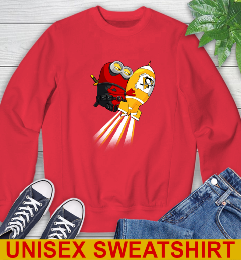 NHL Hockey Pittsburgh Penguins Deadpool Minion Marvel Shirt Sweatshirt 12