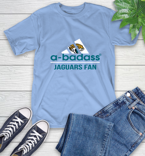 Jacksonville Jaguars NFL Football A Badass Adidas Adoring Fan Sports T-Shirt 12