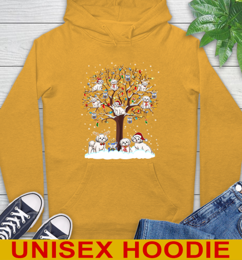 Maltese dog pet lover light christmas tree shirt 14