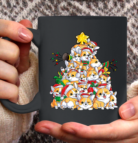 Corgi Christmas Tree Dog Santa Merry Corgmas Xmas Gifts Ceramic Mug 11oz