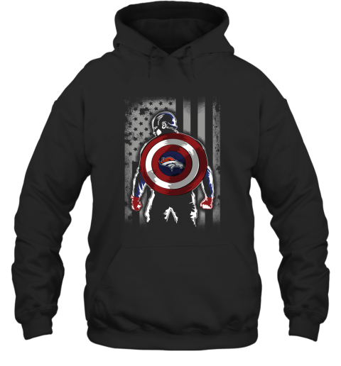 NFL Denver Broncos Captain America Marvel Flag Football Sports Iz82kRkMYC5 hoodie 23 95 151514 front black