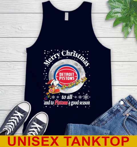 Detroit Pistons Merry Christmas To All And To Pistons A Good Season NBA Basketball Sports Tank Top 3 Detroit Pistons Merry Christmas To All And To Pistons A Good Season NBA Basketball Sports Tank Top - Image 3
