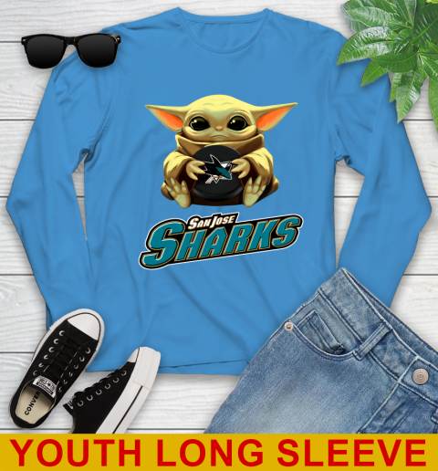 NHL Hockey San Jose Sharks Star Wars Baby Yoda Shirt 129