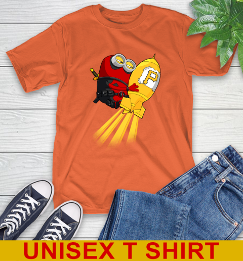 MLB Baseball Pittsburgh Pirates Deadpool Minion Marvel Shirt T-Shirt 4