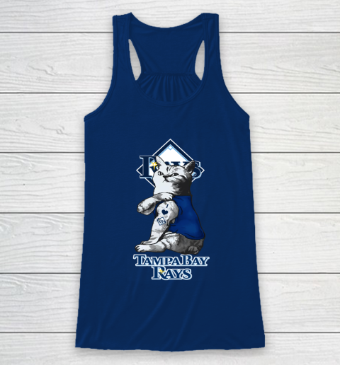 MLB Baseball My Cat Loves Tampa Bay Rays Racerback Tank 6